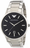 Buy Shop Emporio Armani Sportivo Black Dial Silver Stainless Steel Watch For Men - AR2457 USA Online
