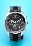 Buy Shop Emporio Armani Sportivo Black Dial Two Tone Ceramic Bracelet Watch For Men - AR5866 USA Online