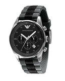 Buy Shop Emporio Armani Sportivo Black Dial Two Tone Ceramic Bracelet Watch For Men - AR5866 USA Online