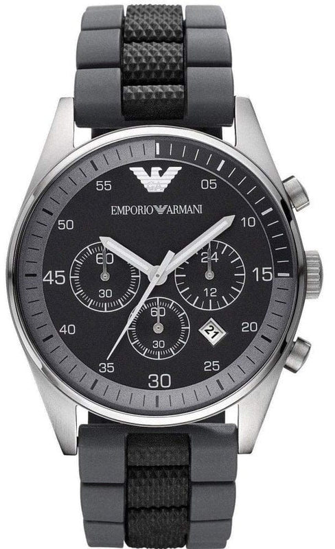 Buy Shop Emporio Armani Sportivo Black Dial Two Tone Ceramic Bracelet Watch For Men - AR5866 USA Online