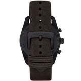 Buy Shop Emporio Armani Sportivo Chronograph Beige Dial Brown Leather Strap Watch For Men - AR6078 USA Online