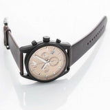 Buy Shop Emporio Armani Sportivo Chronograph Beige Dial Brown Leather Strap Watch For Men - AR6078 USA Online