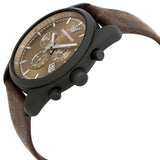 Buy Shop Emporio Armani Sportivo Chronograph Beige Dial Brown Leather Strap Watch For Men - AR6078 USA Online