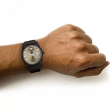 Buy Shop Emporio Armani Sportivo Chronograph Beige Dial Brown Leather Strap Watch For Men - AR6081 USA Online