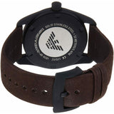 Buy Shop Emporio Armani Sportivo Chronograph Beige Dial Brown Leather Strap Watch For Men - AR6081 USA Online
