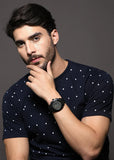Buy Shop Emporio Armani Sportivo Chronograph Black Dial Black Leather Strap Watch for Men - AR6061 USA Online
