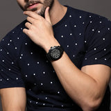 Buy Shop Emporio Armani Sportivo Chronograph Black Dial Black Leather Strap Watch for Men - AR6061 USA Online