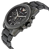 Buy Shop Emporio Armani Sportivo Chronograph Black Dial Black Silicone Strap Watch For Men - AR6092 USA Online