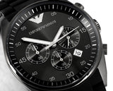 Buy Shop Emporio Armani Sportivo Chronograph Black Dial Black Stainless Steel Watch For Men - AR5889 USA Online