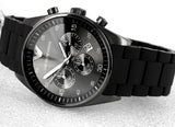 Buy Shop Emporio Armani Sportivo Chronograph Black Dial Black Stainless Steel Watch For Men - AR5889 USA Online