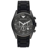 Buy Shop Emporio Armani Sportivo Chronograph Black Dial Black Stainless Steel Watch For Men - AR5889 USA Online