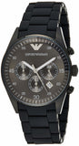 Buy Shop Emporio Armani Sportivo Chronograph Black Dial Black Stainless Steel Watch For Men - AR5889 USA Online