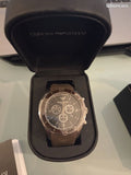 Buy Shop Emporio Armani Sportivo Chronograph Black Dial Brown Silicone Strap Watch for Men - AR9501 USA Online