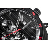 Buy Shop Emporio Armani Sportivo Chronograph Black Dial Red Leather Strap Watch For Men - AR5918 USA Online