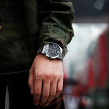 Buy Shop Emporio Armani Sportivo Chronograph Black Dial Silver Steel Strap Watch For Men - AR2460 USA Online
