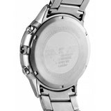 Buy Shop Emporio Armani Sportivo Chronograph Black Dial Silver Steel Strap Watch For Men - AR2460 USA Online
