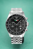 Buy Shop Emporio Armani Sportivo Chronograph Black Dial Silver Steel Strap Watch For Men - AR5984 USA Online