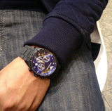 Buy Shop Emporio Armani Sportivo Chronograph Blue Dial Black Strap Watch For Men - AR5921 USA Online