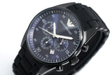Buy Shop Emporio Armani Sportivo Chronograph Blue Dial Black Strap Watch For Men - AR5921 USA Online
