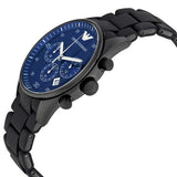 Buy Shop Emporio Armani Sportivo Chronograph Blue Dial Black Strap Watch For Men - AR5921 USA Online