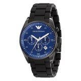Buy Shop Emporio Armani Sportivo Chronograph Blue Dial Black Strap Watch For Men - AR5921 USA Online