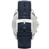 Buy Shop Emporio Armani Sportivo Chronograph Blue Dial Blue Leather Strap Watch For Men - AR6126 USA Online