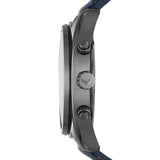 Buy Shop Emporio Armani Sportivo Chronograph Blue Dial Blue Leather Strap Watch For Men - AR6126 USA Online