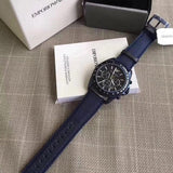 Buy Shop Emporio Armani Sportivo Chronograph Blue Dial Blue Nylon Strap Watch for Men - AR6132 USA Online
