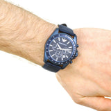 Buy Shop Emporio Armani Sportivo Chronograph Blue Dial Blue Nylon Strap Watch for Men - AR6132 USA Online