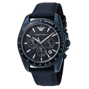 Buy Shop Emporio Armani Sportivo Chronograph Blue Dial Blue Nylon Strap Watch for Men - AR6132 USA Online