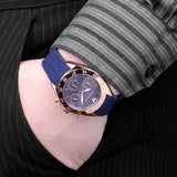 Buy Shop Emporio Armani Sportivo Chronograph Blue Dial Blue Silicone Strap Watch for Women - AR5939 USA Online