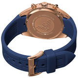 Buy Shop Emporio Armani Sportivo Chronograph Blue Dial Blue Silicone Strap Watch for Women - AR5939 USA Online