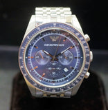 Buy Shop Emporio Armani Sportivo Chronograph Blue Stainless Steel Watch For Men - AR6072 USA Online