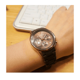 Buy Shop Emporio Armani Sportivo Chronograph Brown Dial Brown Silicone Strap Watch For Men - AR5891 USA Online
