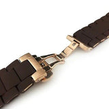 Buy Shop Emporio Armani Sportivo Chronograph Brown Dial Brown Silicone Strap Watch For Men - AR5891 USA Online