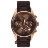 Buy Shop Emporio Armani Sportivo Chronograph Brown Dial Brown Silicone Strap Watch For Men - AR5891 USA Online