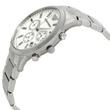 Emporio Armani Renato Chronograph Cream Dial Silver Steel Strap Watch For Men - AR2458