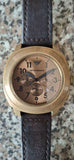 Buy Shop Emporio Armani Sportivo Chronograph Gold Dial Brown Leather Strap Watch for Men - AR6062 USA Online
