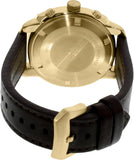 Buy Shop Emporio Armani Sportivo Chronograph Gold Dial Brown Leather Strap Watch for Men - AR6062 USA Online