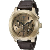 Buy Shop Emporio Armani Sportivo Chronograph Gold Dial Brown Leather Strap Watch for Men - AR6062 USA Online
