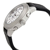 Buy Shop Emporio Armani Sportivo Chronograph Silver Dial Black Leather Strap Watch For Men - AR6054 USA Online