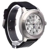 Buy Shop Emporio Armani Sportivo Chronograph Silver Dial Black Leather Strap Watch For Men - AR6054 USA Online