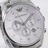 Buy Shop Emporio Armani Sportivo Chronograph Silver Dial Silver Steel Strap Watch For Men - AR5963 USA Online