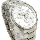 Buy Shop Emporio Armani Sportivo Chronograph Silver Dial Silver Steel Strap Watch For Men - AR5963 USA Online