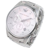 Buy Shop Emporio Armani Sportivo Chronograph Silver Dial Silver Steel Strap Watch For Men - AR5963 USA Online