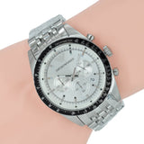 Buy Shop Emporio Armani Sportivo Chronograph Silver Dial Silver Steel Strap Watch For Men - AR6073 USA Online