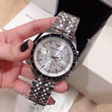 Buy Shop Emporio Armani Sportivo Chronograph Silver Dial Silver Steel Strap Watch For Men - AR6073 USA Online