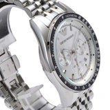 Buy Shop Emporio Armani Sportivo Chronograph Silver Dial Silver Steel Strap Watch For Men - AR6073 USA Online