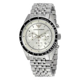 Buy Shop Emporio Armani Sportivo Chronograph Silver Dial Silver Steel Strap Watch For Men - AR6073 USA Online