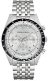 Buy Shop Emporio Armani Sportivo Chronograph Silver Dial Silver Steel Strap Watch For Men - AR6073 USA Online